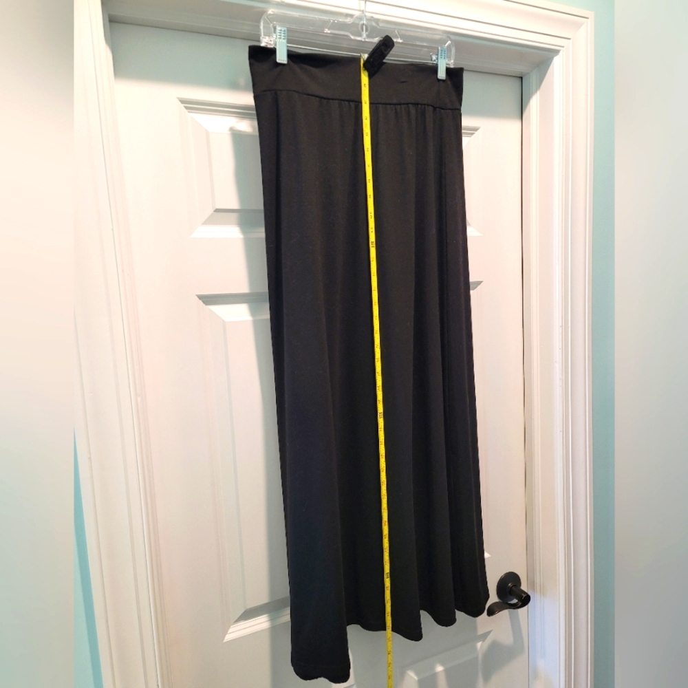 Black Knit Maxi Skirt XL